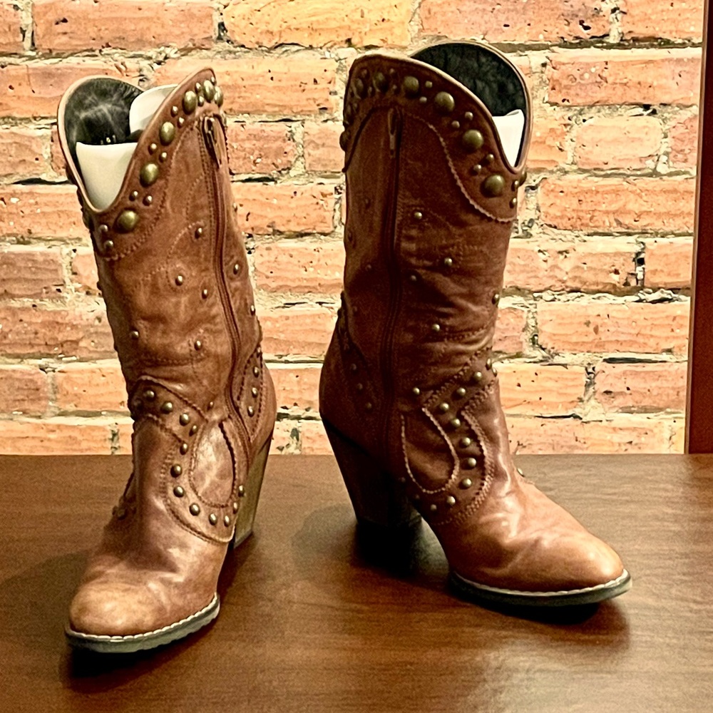 🎉 HP 🎉Stuart Weitzman Leather Cowboy Boots 🔥 - Picture 2 of 9